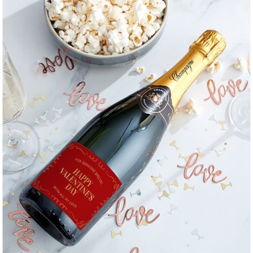 Happy Valentine's Personalised Champagne