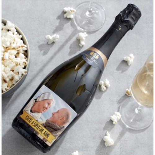 Personalised Prosecco With Photo & Text
