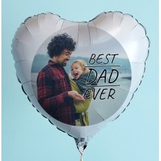 Best Dad Ever Photo Upload Balloon