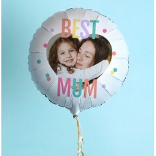 Best Mum Photo Balloon (Balloon Heart)
