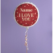 I Love You Personalised Balloon