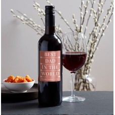 Best Dad In The World Red Wine