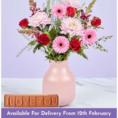 Big Blooms Love Bouquet with LOVE Bar