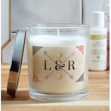 Couple's Initials Personalised Candle