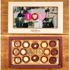 I Love You Multi Photo Chocolates - Box of 16