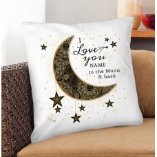 Love You to the Moon and Back Personalised Cushion