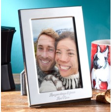 Valentines Personalised Metal Photo Frame - Portrait