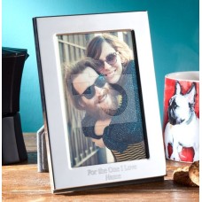Romantic Personalised Metal Photo Frame - Portrait