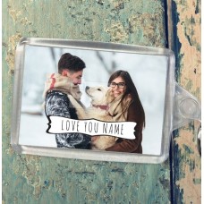 Full Photo & Central Banner Keyring