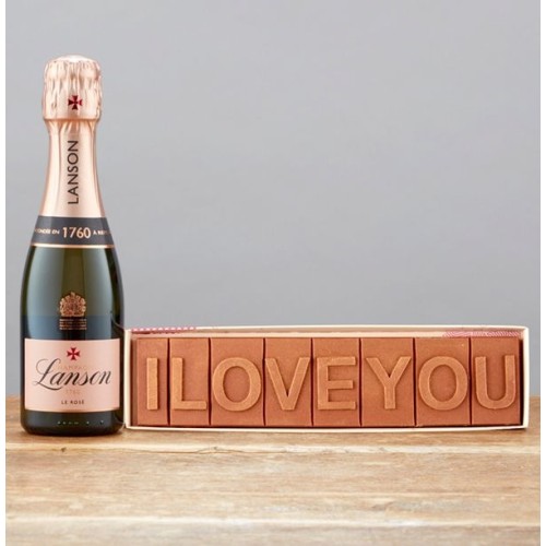 Lanson Le Rose & I Love You Chocolate Bar