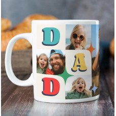Dad I Love You Multi Photo Mug