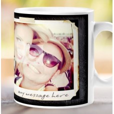 2 Photo Chalk Personalised Mug