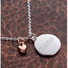 Personalised Name Heart Charm Bracelet