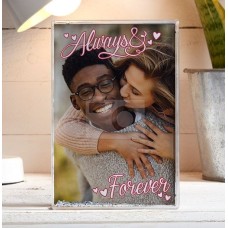 Always & Forever Glitter Photo Block - Portrait
