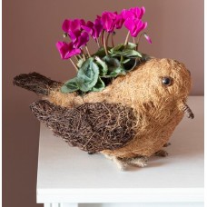 Sisal Bird With Cyclamen