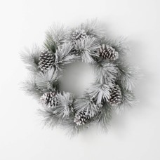 Wreath Flocked Pine 26