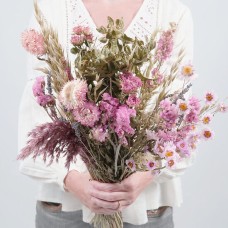 Dried Flowers In Pink Tones