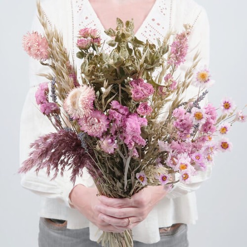 Dried Flowers In Pink Tones