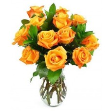 12 Orange Roses (Deluxe)
