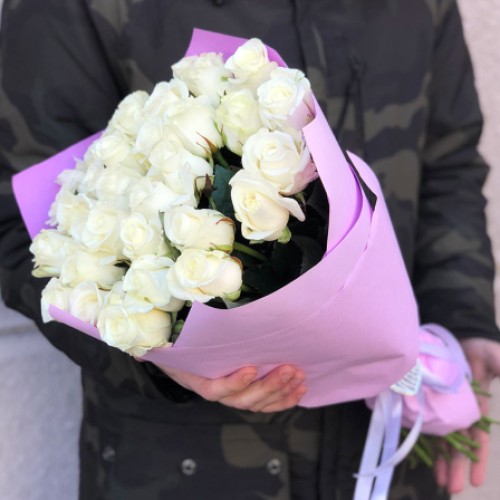 33 white rose 50 cm (Usual)