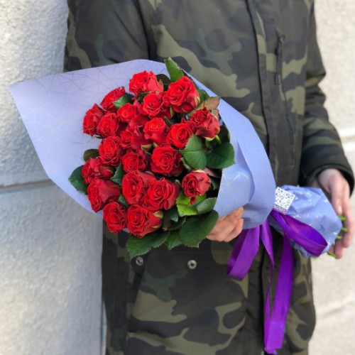 21 red rose 50 cm (Usual)