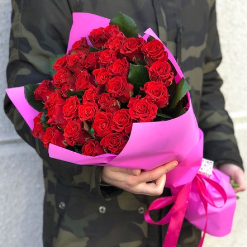 33 red roses 50 cm (Usual)
