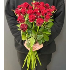 25 long red roses 70 cm (VIP)