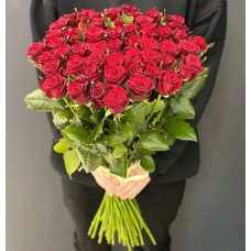 51 high red rose 70 cm (VIP)