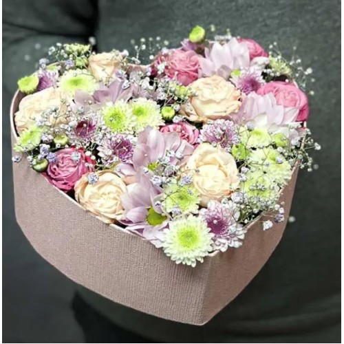 Box with flowers «Annette» (Usual)