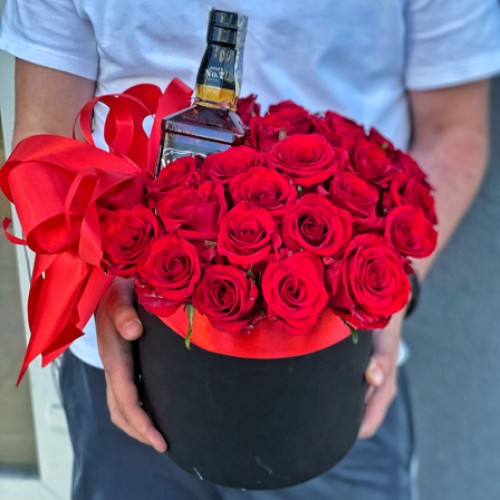 Flowers in a hat box 