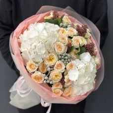 Author's bouquet of flowers "Peachy Bliss" (Usual)