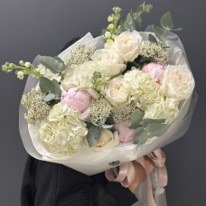 Author's bouquet of flowers "Morning Kiss" (Usual)