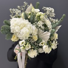 Winter bouquet in white colors (Premium)