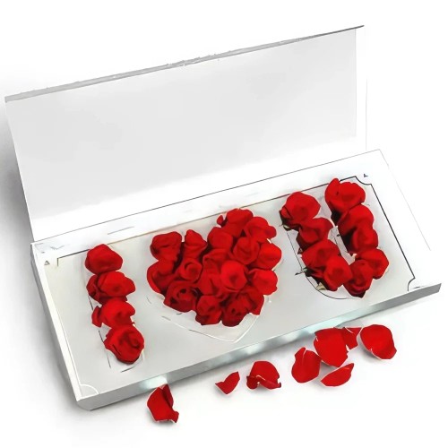Passionate Red Roses Love Box