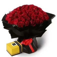 Patchi Chocolates &Roses Bouquet