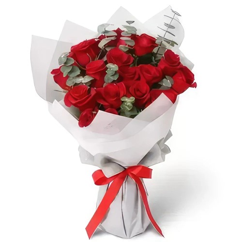 Stylishly Packaged Red Roses
