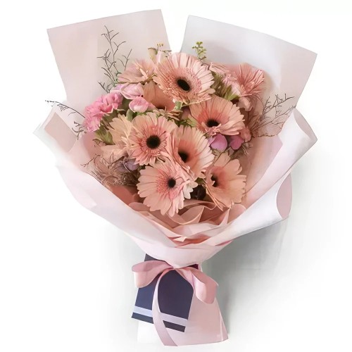 Pink Blooms Gerbera Bouquet