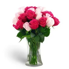 Elegance Crimson Roses Arrangement