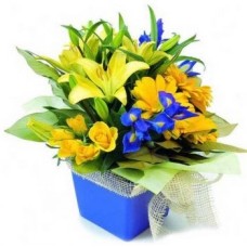Roses, Gerbera, Iris And Lilies