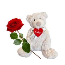 Rose with bear