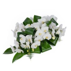Orange funeral arrangement (Large)