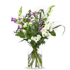 White and purple field bouquet (Large)