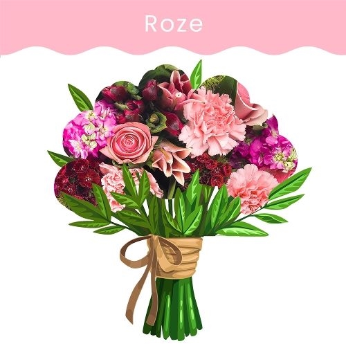 Seasonal bouquet Purple / pink (Small)