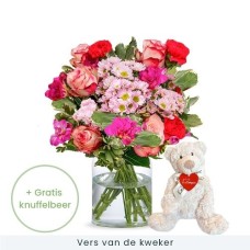 Cheerful flowers + Miffy (Small)