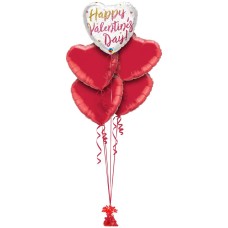 Valentines Glitter Ombre Air Filled Display