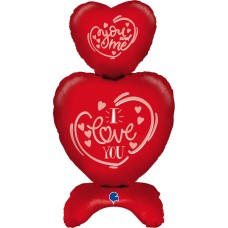 I Love You Floor Standing Balloon