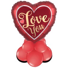Love You Jumbo HeartAir Filled Display