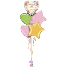 Mothers Day Floral HeartAir Filled Display