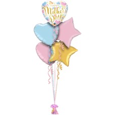 Mothers Day Pastel HeartsAir Filled Display