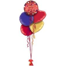 Happy Birthday Red Satin